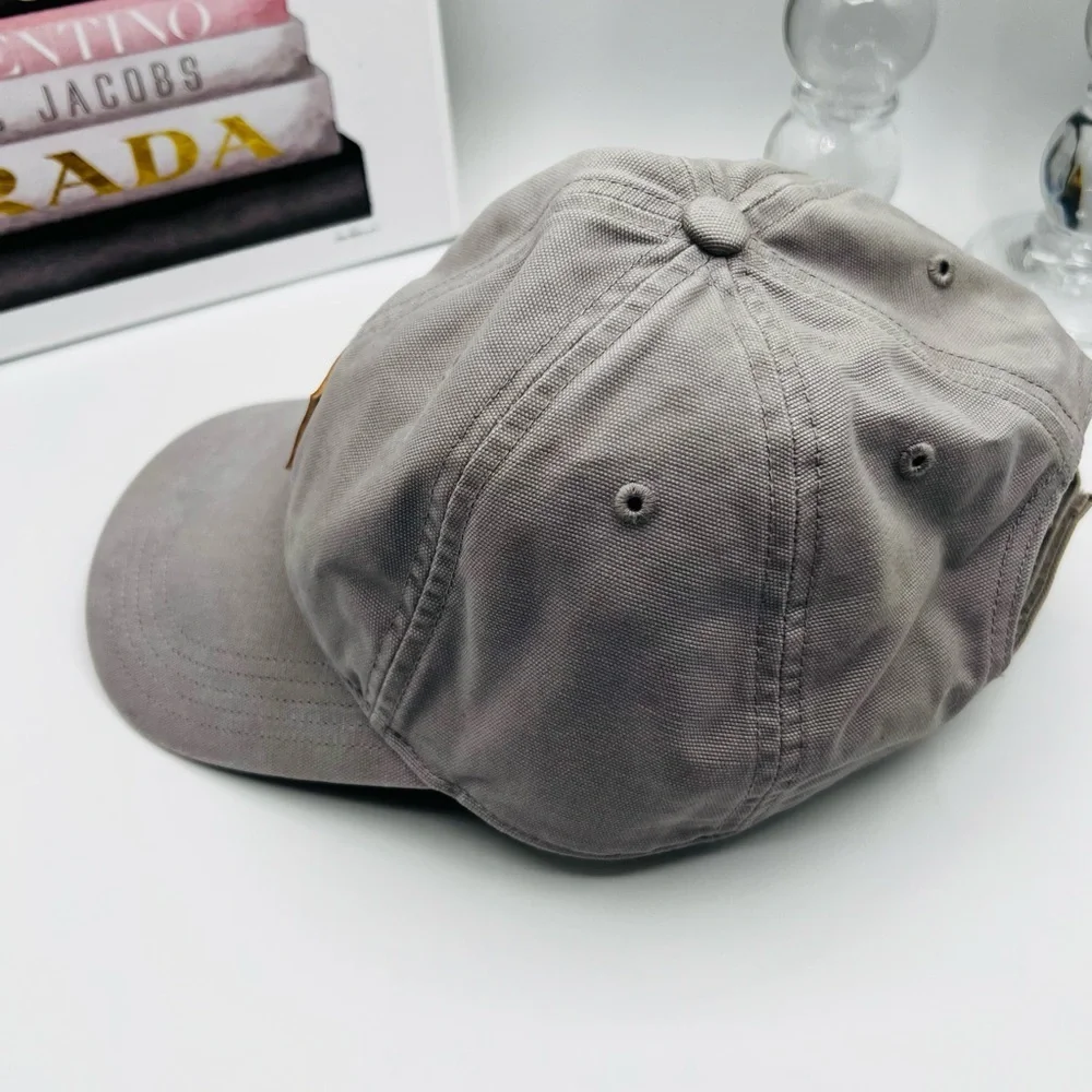 Carhartt Light Gray Cap with Brown Logo